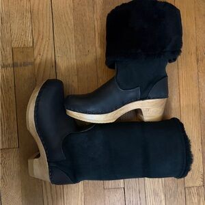 Sven Black Shearling-Lined Women's Boots